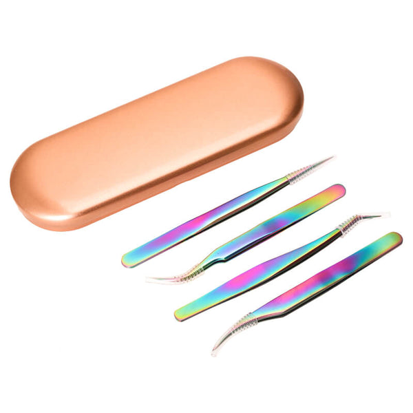 Wendy 4pcs Professional Plating Tweezers Set